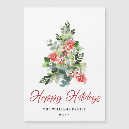 Carte magnétique de Noël (Devant)