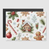 Carte magnétique de Noël (Devant / Derrière)