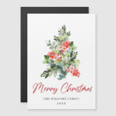 Carte magnétique de Noël (Devant / Derrière)