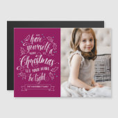 Carte magnétique de Noël Joyeux Li (Devant / Derrière)