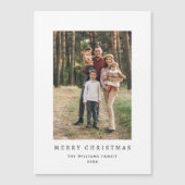 Carte magnétique de Noël minimaliste rétro (Devant)