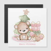 Carte magnétique de Noël personnalisée (Devant / Derrière)