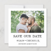 Carte magnétique de photo moderne LGBTQ Enregistre (Recto)