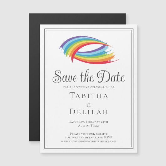 Carte magnétique de rappel avec de belles vagues d (Devant / Derrière)