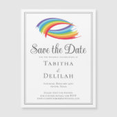 Carte magnétique de rappel avec de belles vagues d (Devant)