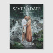 Carte magnétique de rappel de date de mariage avec (Devant)