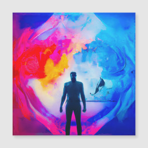 Carte Magnétique Debout dans les couleurs