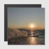 Carte Magnétique Débris d'onde en Croatie (Devant / Derrière)