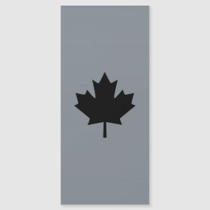 Carte Magnétique Décor canadien en feuille d'érable noire