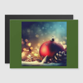 Carte Magnétique Décorations de Noël 1 (Devant / Derrière)