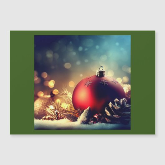 Carte Magnétique Décorations de Noël 1 (Devant)