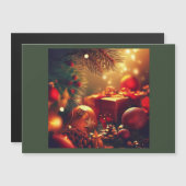 Carte Magnétique Décorations de Noël 2 (Devant / Derrière)