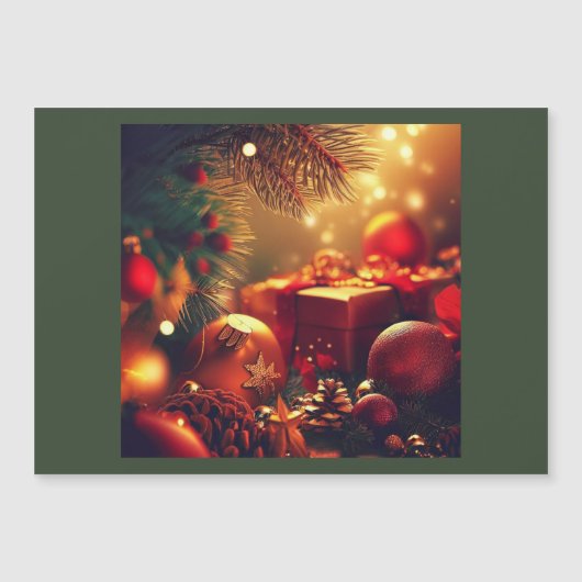 Carte Magnétique Décorations de Noël 2 (Devant)