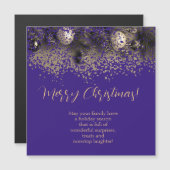 Carte Magnétique Décorations de Noël en points (Devant / Derrière)