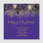 Carte Magnétique Décorations de Noël en points (Devant)