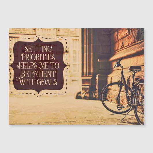 Carte Magnétique Définition des priorités (Devant)