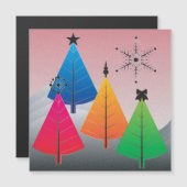 Carte magnétique des arbres de Noël (Devant / Derrière)
