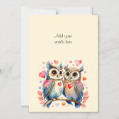 Carte magnétique des chouettes mignonnes de texte  (Recto)
