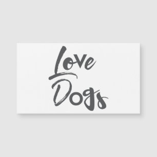 Carte Magnétique Design moderne, simple, urbain, cool de Love Dogs