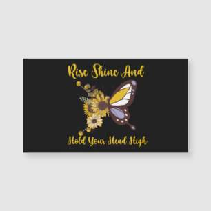 Carte Magnétique design pour bébé retro boho