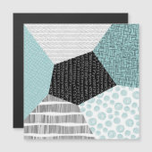 Carte Magnétique Dessin Abstrait à main levée : Arrière - plan arti (Devant / Derrière)