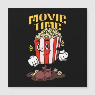 Carte Magnétique Dessin Animé Mascotte Popcorn