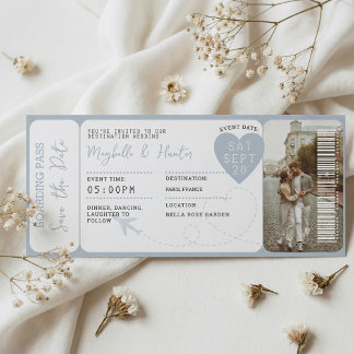 Carte Magnétique Destination Wedding Boarding Pass Plane Ticket