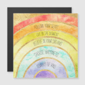 Carte Magnétique Devis Gold Inspiration Rainbow (Devant / Derrière)