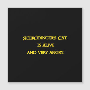 Carte Magnétique Dilemme Quantique Drôle - Le Chat de Schrödinger e