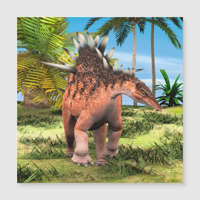 Carte Magnétique Dinosaure Kentrosaurus (Devant)