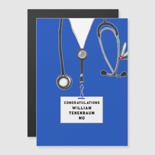 Carte Magnétique Docteur Médicale (Devant / Derrière)