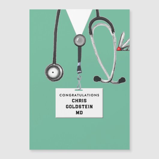 Carte Magnétique Docteur Médicale (Devant)