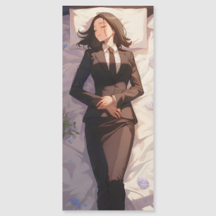 Carte Magnétique Dormir femme d'affaires Anime