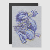 Carte Magnétique Dragon bleu (Devant / Derrière)