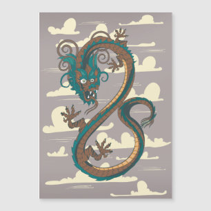Carte Magnétique Dragon chinois