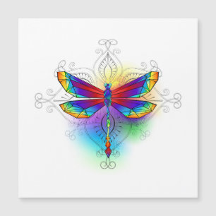 Carte Magnétique Dragonfly en arc-en-ciel