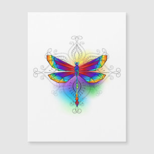 Carte Magnétique Dragonfly en arc-en-ciel