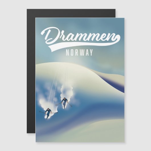 Carte Magnétique Drammen Norvège (Devant / Derrière)