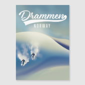 Carte Magnétique Drammen Norvège (Devant)