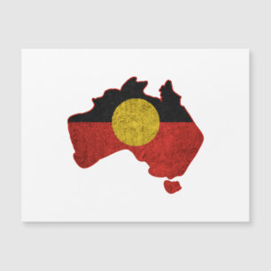 Carte Magnétique Drapeau aborigène en détresse