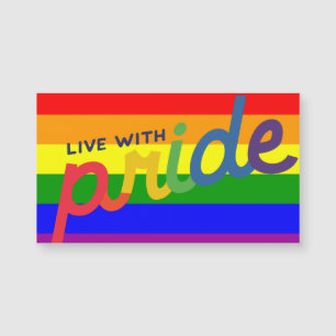 Carte Magnétique drapeau arc-en-ciel