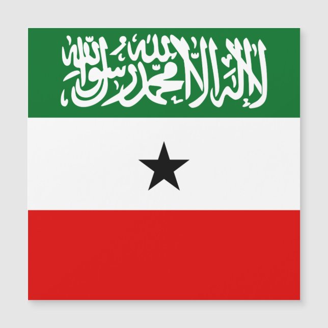 Carte Magnétique Drapeau du Somaliland (Devant)
