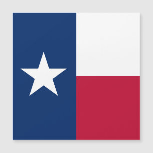 Carte Magnétique Drapeau du Texas : Longhorns, l'État de l'étoile s