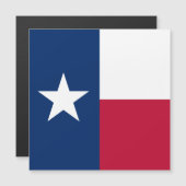 Carte Magnétique Drapeau du Texas : Longhorns, l'État de l'étoile s (Devant / Derrière)