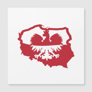 Carte Magnétique Drapeau Polska