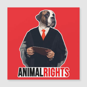 Carte Magnétique Droits des animaux
