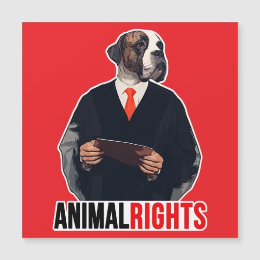 Carte Magnétique Droits des animaux (Devant)