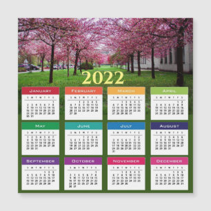 Carte magnétique du calendrier 2022