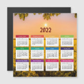 Carte magnétique du calendrier 2022 (Devant / Derrière)