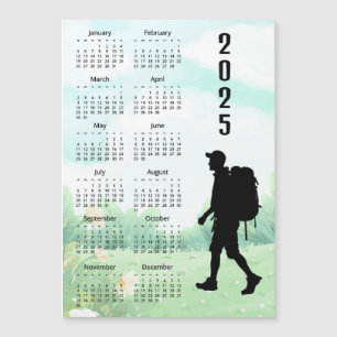 Carte magnétique du calendrier 2025 pour le déball